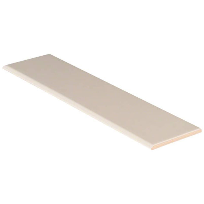 Domino Almond Glossy 4x16 Ceramic Single Bullnose