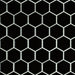 Domino Black 2x2 Hexagon Glossy Porcelain  Mosaic