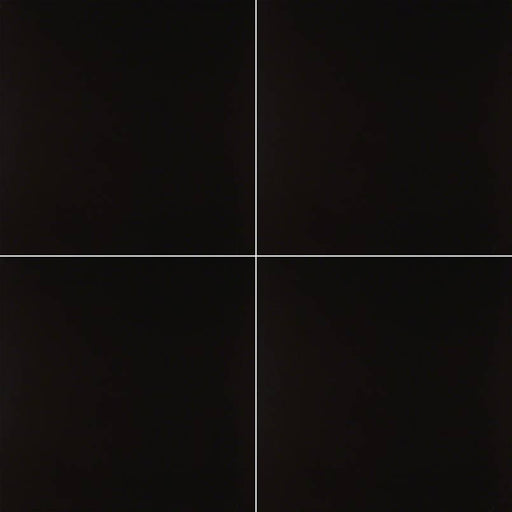 Domino Black Matte 24x24 Porcelain  Tile