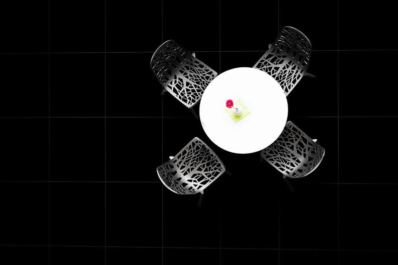 Domino Black Matte 24x24 Porcelain  Tile