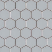 Domino Gray 2x2 Hexagon Matte Porcelain  Mosaic