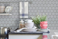 Domino Gray 2x2 Hexagon Matte Porcelain  Mosaic