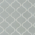 Domino Gray Arabesque Glossy Porcelain  Mosaic