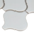 Domino Gray Arabesque Glossy Porcelain  Mosaic