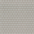 Domino Gray Pennyround Glossy Porcelain  Mosaic
