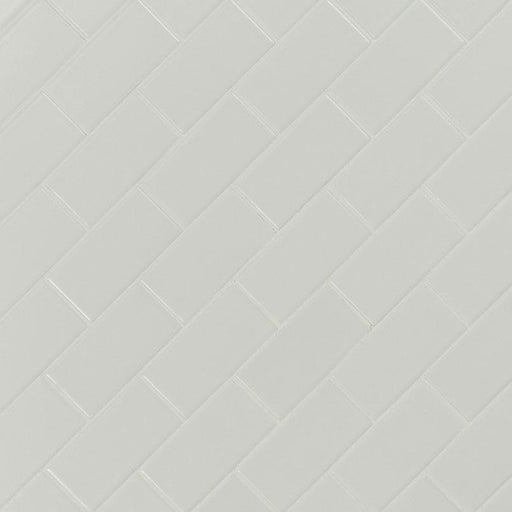 Domino White 2x4 Subway Matte Porcelain  Mosaic