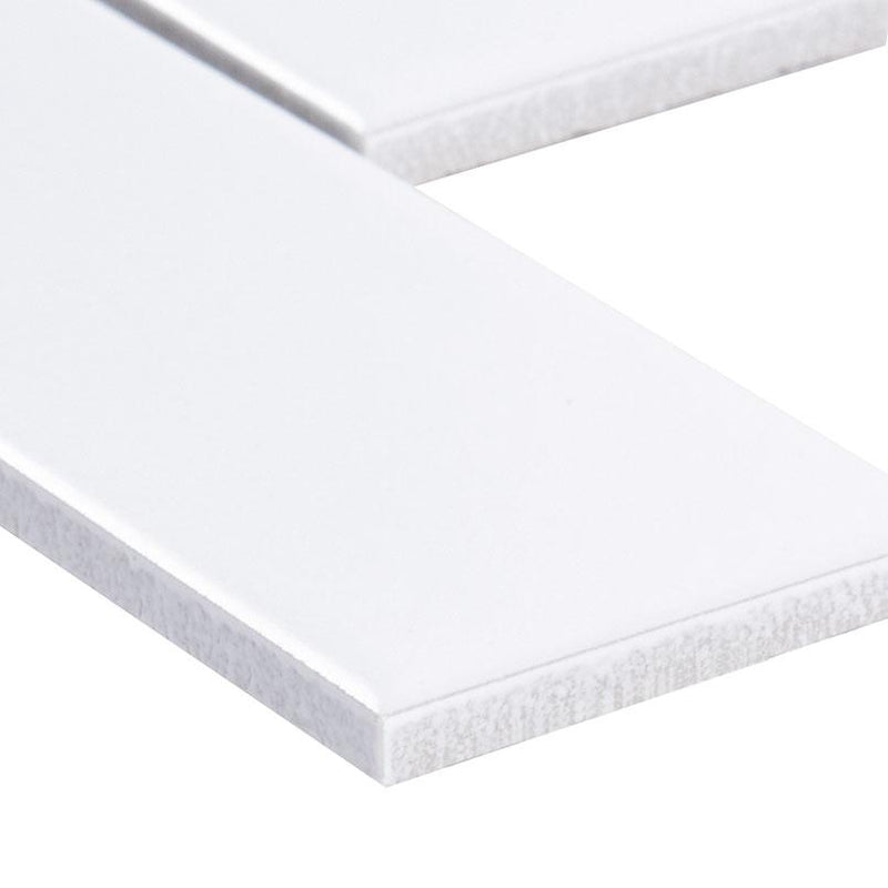 Domino White 2x6 Subway Matte Porcelain  Mosaic