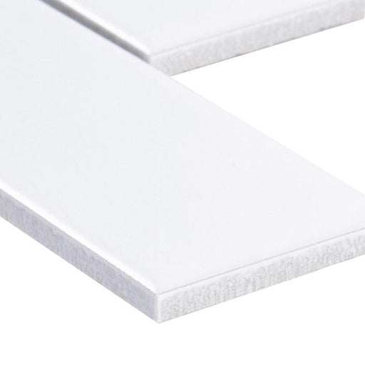 Domino White 2x6 Subway Matte Porcelain  Mosaic
