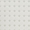 Domino White And Gray 2x2 Octagon Matte Porcelain  Mosaic