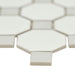 Domino White And Gray 2x2 Octagon Matte Porcelain  Mosaic