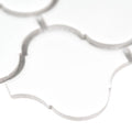 Domino White Arabesque Glossy Porcelain  Mosaic