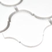 Domino White Arabesque Glossy Porcelain  Mosaic