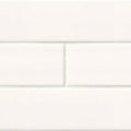 Domino White Glossy 4x16 Ceramic  Tile