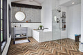 Domino White Glossy 4x16 Ceramic  Tile