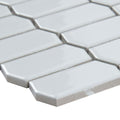 Domino White Picket Glossy Porcelain  Mosaic