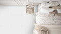 Domino White Polished 24x24 Porcelain  Tile