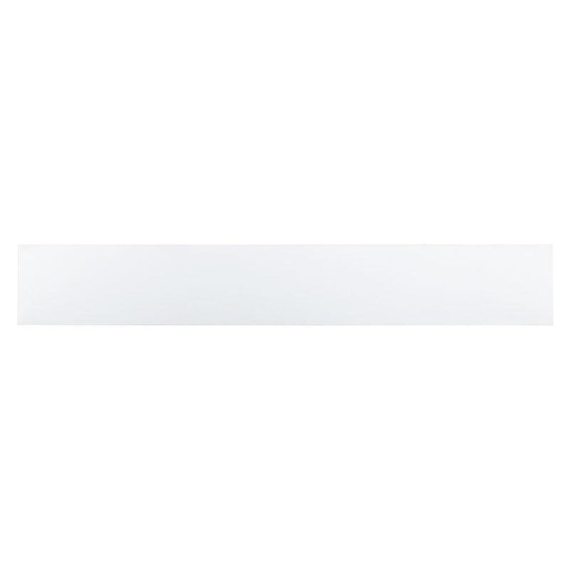 Domino White Polished 4x24 Porcelain Bullnose