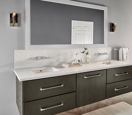 Domino White Scale Glossy Porcelain  Mosaic