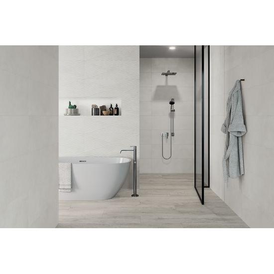 Donna Silver Matte 13x40 Ceramic  Tile
