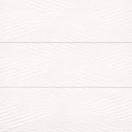 Donna White Wave Deco Matte 13x40 Ceramic  Tile
