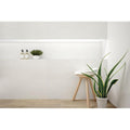 Donna White Wave Deco Matte 13x40 Ceramic  Tile