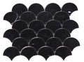 Dragon Scale Marquina Honed Marble  Mosaic