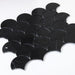 Dragon Scale Marquina Honed Marble  Mosaic