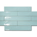 Dreamtile Wave Aqua Glossy 2.75x16 Ceramic  Tile