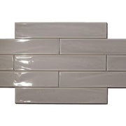 Dreamtile Wave Gray Glossy 2.75x16 Ceramic  Tile
