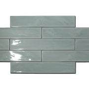 Dreamtile Wave Mint Glossy 2.75x16 Ceramic  Tile