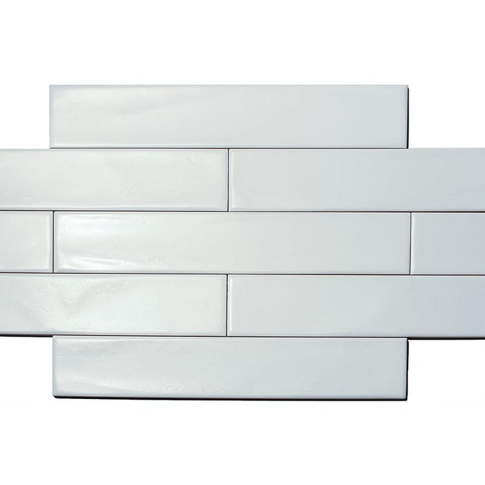 Dreamtile Wave White Matte 2.75x16 Ceramic  Tile