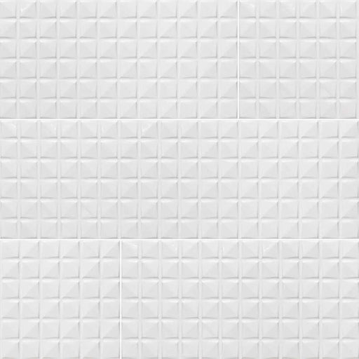 Dymo Chex White Glossy 12x24 Ceramic  Tile