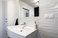 Dymo Wavy White Glossy 12x24 Ceramic  Tile