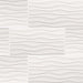 Dymo Wavy White Glossy 12x36 Ceramic  Tile