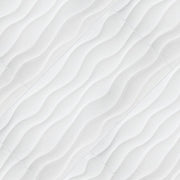 Dymo Wavy White Glossy 12x36 Ceramic  Tile
