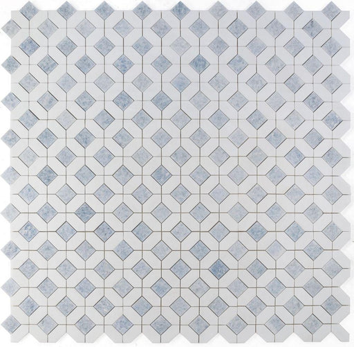 Eclipse Crystal Ocean Hexagon Polished Marble  Mosaic