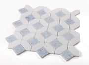 Eclipse Crystal Ocean Hexagon Polished Marble  Mosaic