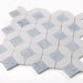 Eclipse Crystal Ocean Hexagon Polished Marble  Mosaic