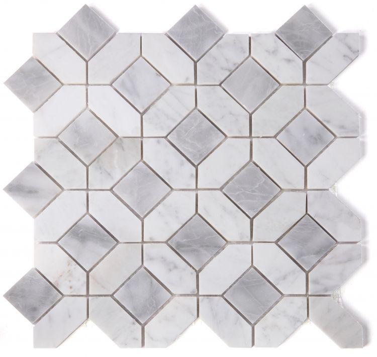 Eclipse Dawn Hexagon Polished Marble  Mosaic