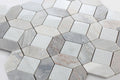 Eclipse Sky Hexagon Polished Marble  Mosaic