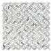 Eclipse Sky Hexagon Polished Marble  Mosaic