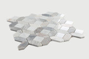 Eclipse Sky Hexagon Polished Marble  Mosaic