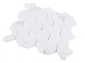 Eclipse White Hexagon Polished Marble  Mosaic
