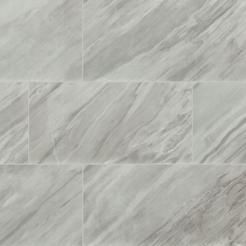 Eden Bardiglio Polished 12x24 Porcelain  Tile