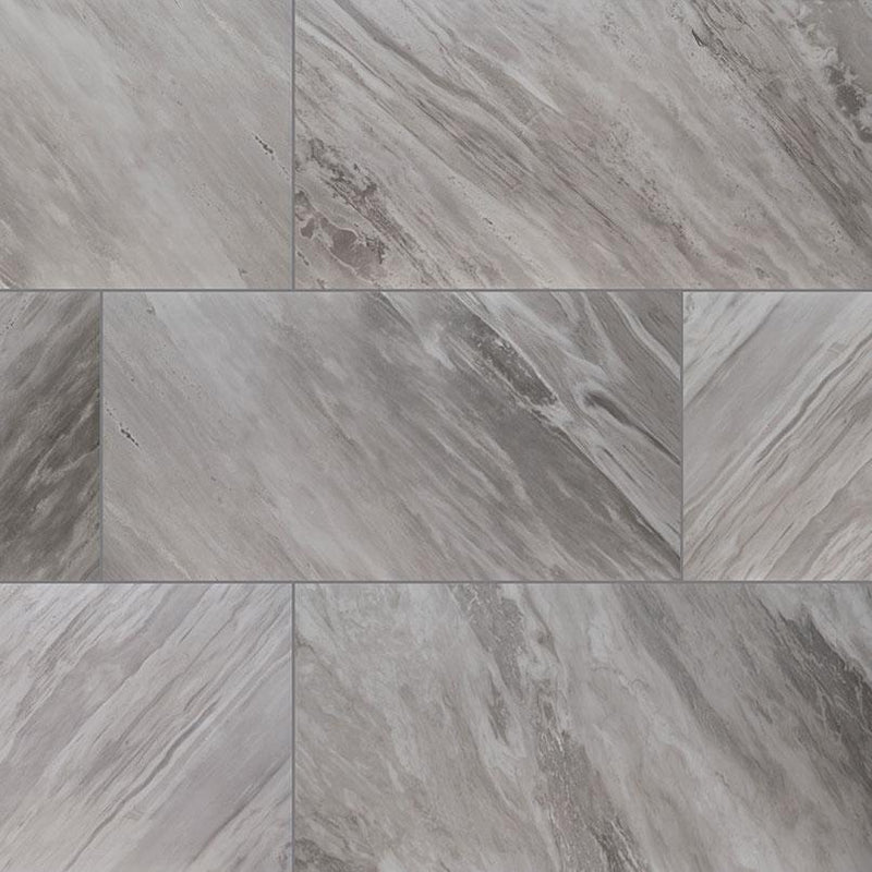 Eden Bardiglio Polished 24x48 Porcelain  Tile