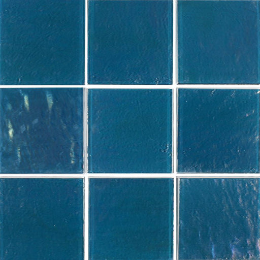 Elegant Turquoise 6x6 Glass  Tile