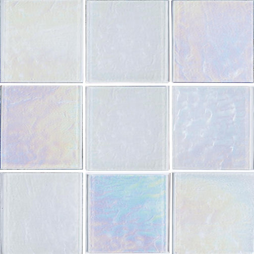 Elegant White 6x6 Glass  Tile