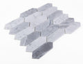 Elongated Hex Dusk Elongated Hexagon Polished Marble  Mosaic