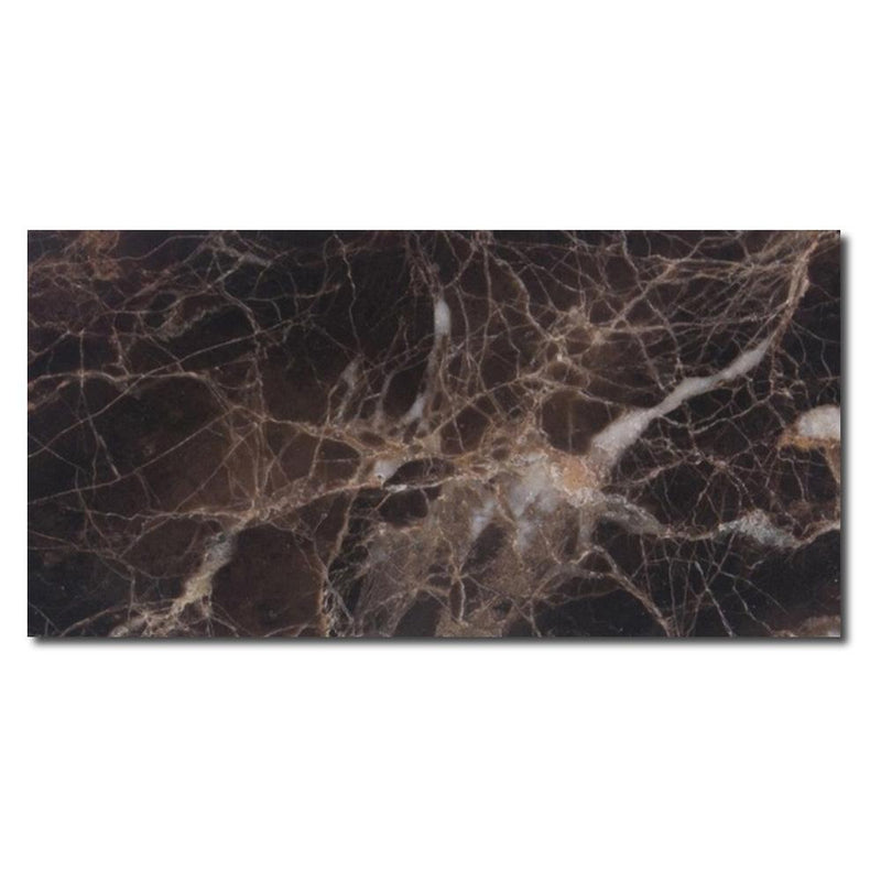 Emperador Dark Marble Tile 3x6 Polished
