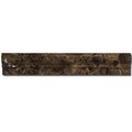 Emperador Dark Marble Trim 2x12 Polished     Single-Step Chair Rail